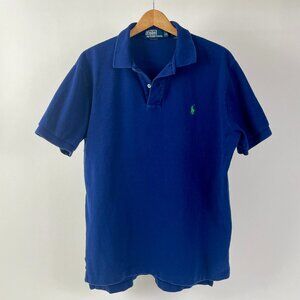 Ralph Lauren Polo Short Sleeve Cotton Pique Tee Shirt, Royal Blue, Size Large